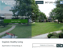 Tablet Screenshot of fieldpointe-apartments.com